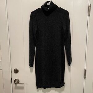 magaschoni knit dress | Dresses | Magaschoni Black Ribbed Mock Neck Long Sleeve Midi Sweater Small Capsule n_clothing
